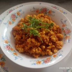 A picture of Paneer burji.