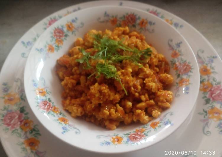 Paneer burji