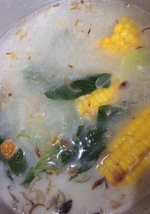 Foto resep Bobor bayem wortel labu siam jagung