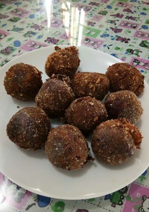 Foto resep UuLaLa (Ubi Ungu boLa boLa) 😊