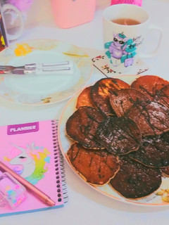عکسی از دستور پنکیک به روش ملیکا🥞😋