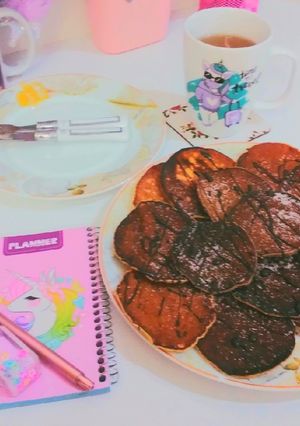 عکسی از دستور پنکیک به روش ملیکا🥞😋