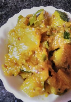 A picture of Pumpkin ki sbji.