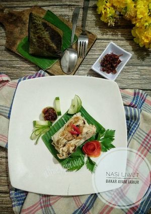 Foto resep Nasi liwet bakar ayam jamur