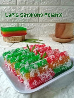 Foto resep Lapis Singkong Pelangi