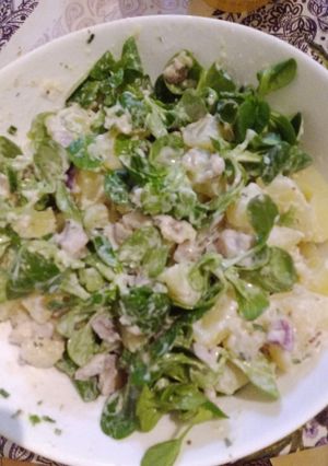 Une photo de Salade tiède de pommes de terre au hareng