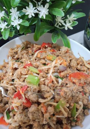 Foto resep Oncom teri pedas
