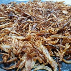 Bhagari Piyaz(fried onion) A picture of Bhagari Piyaz(fried onion).