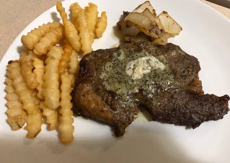 Beef steak homemade (well done)