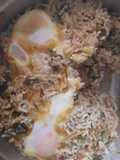 Arroz de Grelos com Alheira e Ovos