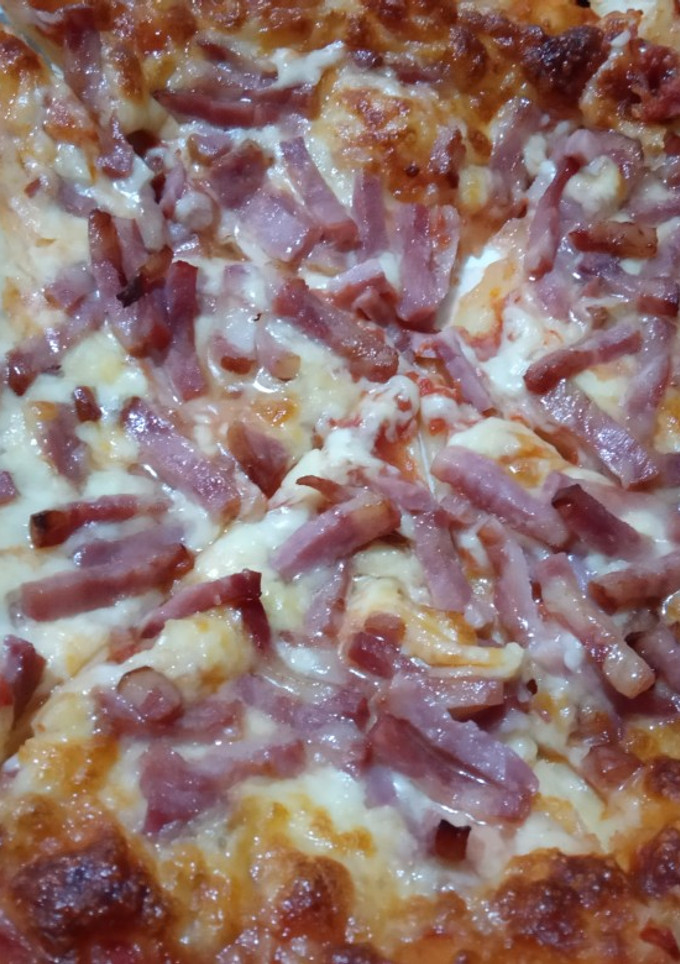 Una foto de Pizza de bacon