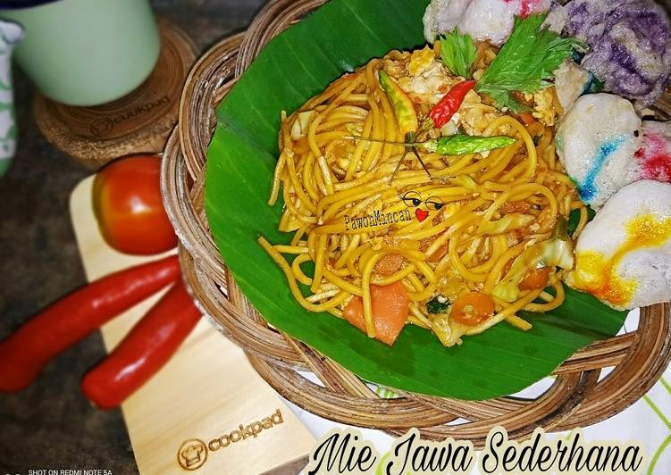 makanan Mie Jawa Sederhana Jadi, Sempurna