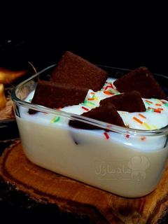 عکسی از دستور پودینگ وانیلی