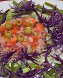 Ensalada de atun multicolor
