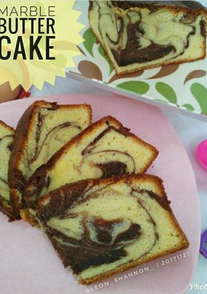 Foto resep Marble Butter Cake / Marmer Cake