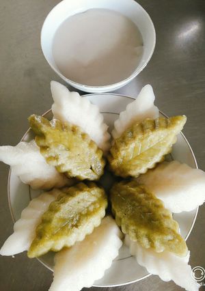 Hình của món Bánh bò xốp làm từ bột pha sẵn.