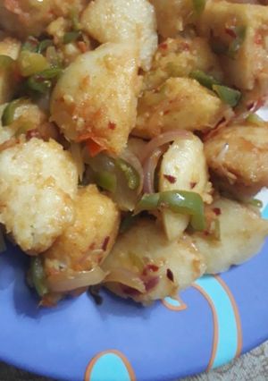 A picture of Masala Idli.