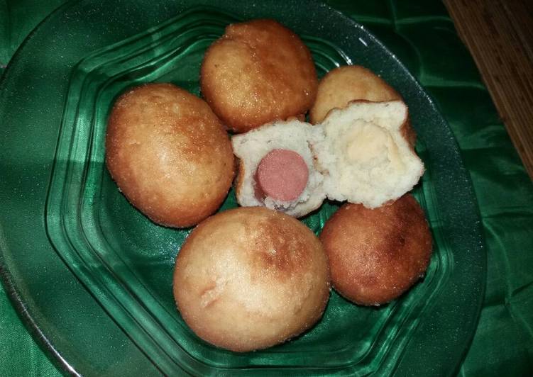 Langkah Mudah untuk Menyiapkan Roti goreng sosis Anti Gagal