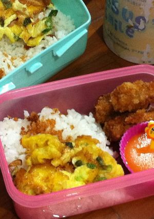 Foto resep Nasi Telur Chicken Nugget
