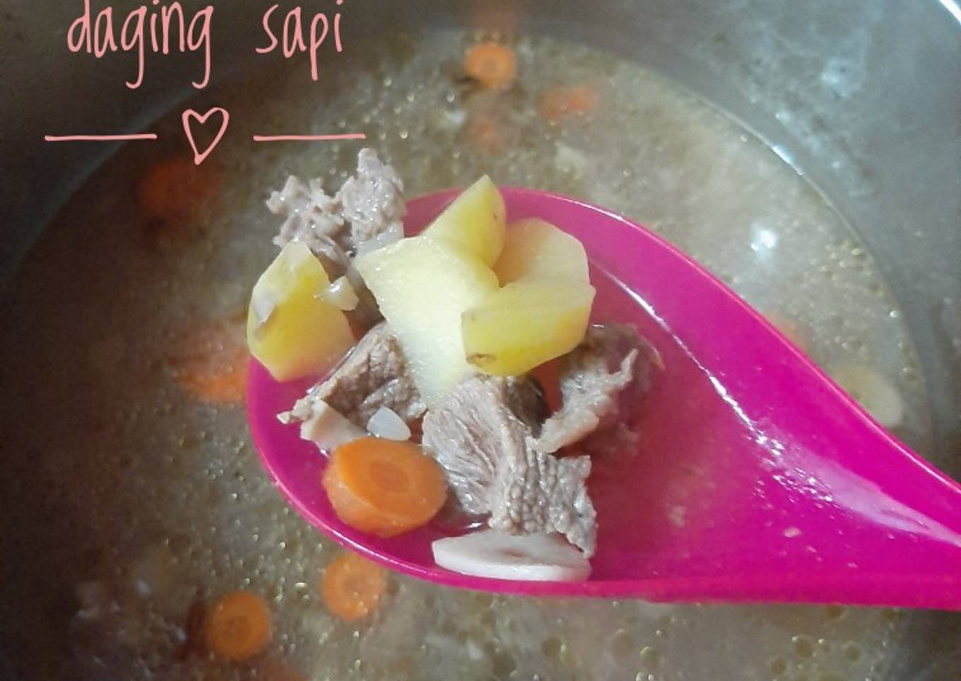Sup daging sayuran