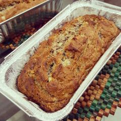A picture of Vegan Banana Almond Bread.