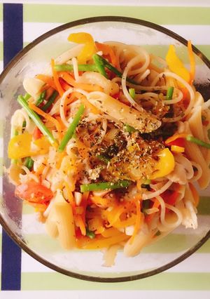 清炒義大利麵 的食譜成品照片