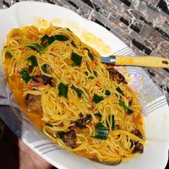 Vegetables spaghetti 🍜 A picture of Vegetables spaghetti 🍜.