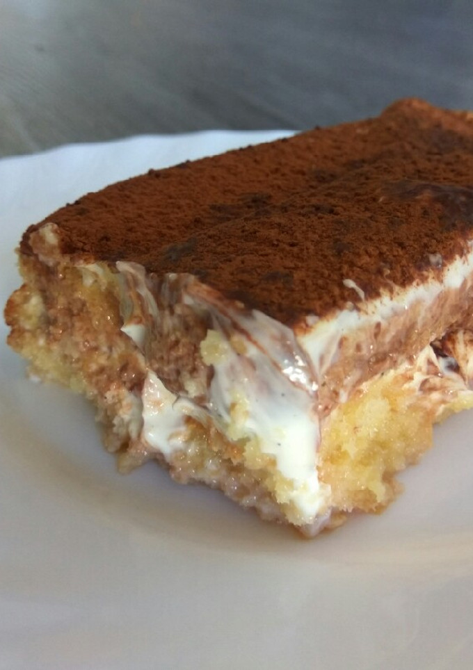 Una foto de Tiramisú fácil y ligero de naranja