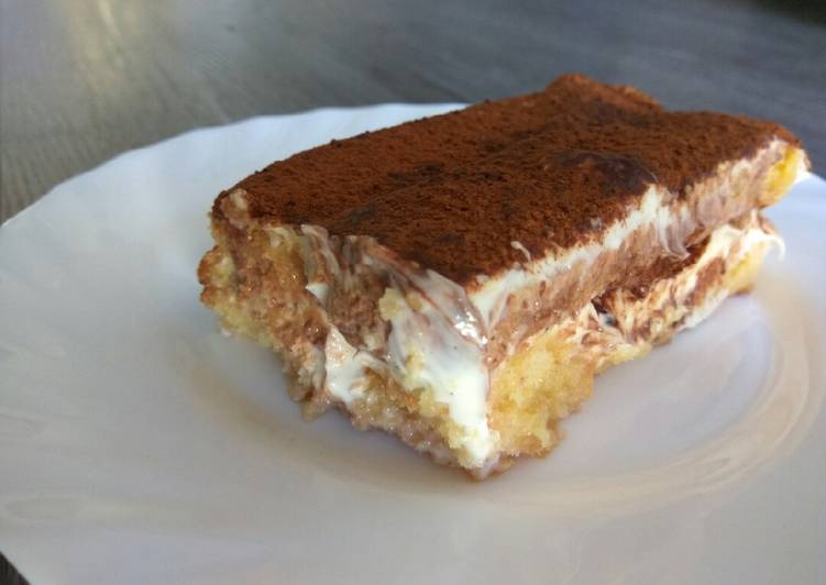 Tiramisù fácil y ligero de naranja