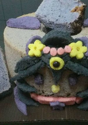 Foto resep Ube chiffon cake