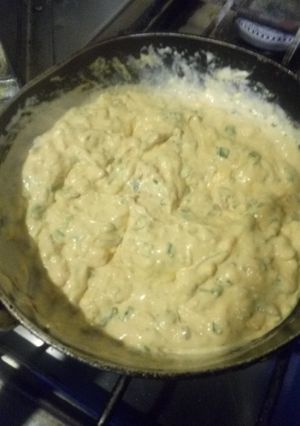 Una foto de Salsa cheddar