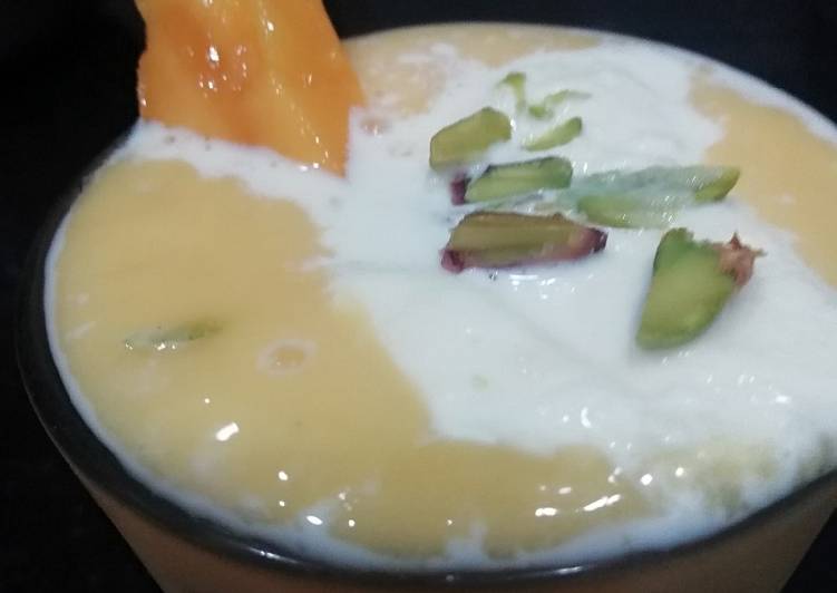 Recipe of Super Quick Homemade Creamy Mango Lassi