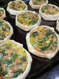 Mini Quiche de Acelga y Zucchini