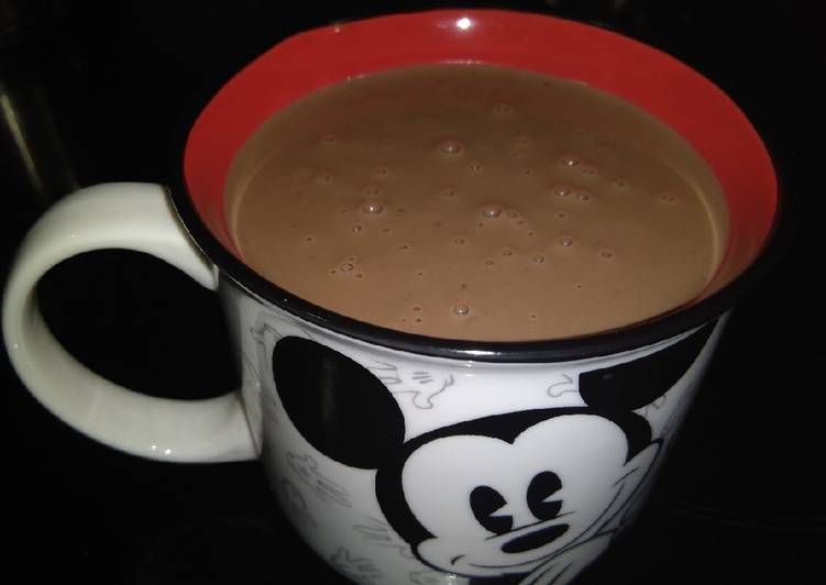 Chocolate a la taza casero, fácil y rápido