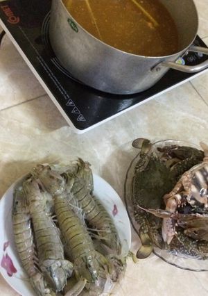 Hình của món Lẩu hải sản.