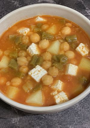 Una foto de Sopa de garbanzo