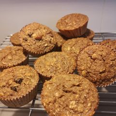 Nuts and raisins muffin A picture of Nuts and raisins muffin.