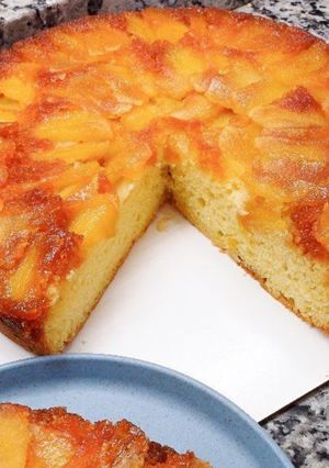 Una foto de Torta Invertida de Manzana
