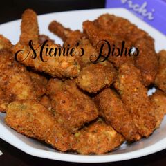 A picture of Chicken in breadcrumbs.