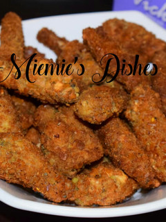 A picture of Chicken in breadcrumbs.