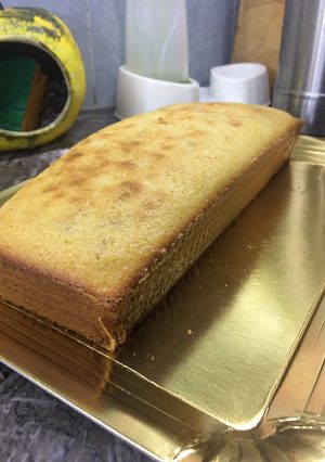Una foto de Budín de vainilla con nueces