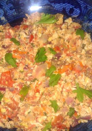 A picture of Scrumbled eggs.