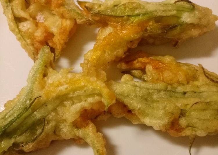 Recipe of Super Quick Homemade Deep fried pumpkin flowers