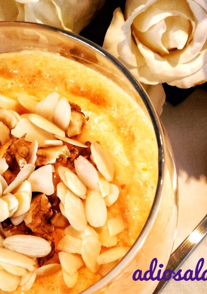 Una foto de Mousse de calabaza
