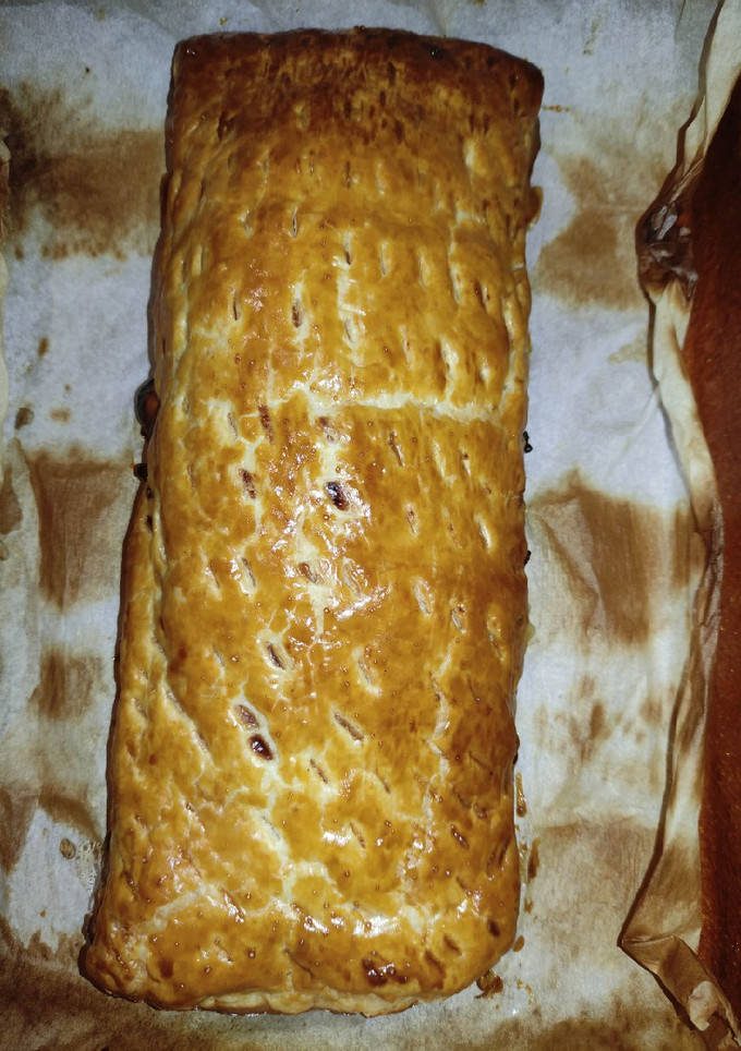 Una foto de Solomillo de pavo a lo Wellington pero a mi manera