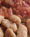 Ñoquis de calabaza y queso sardo al curry