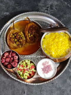عکسی از دستور کارنیاریک (دلمه بادمجان ترکیه ای)