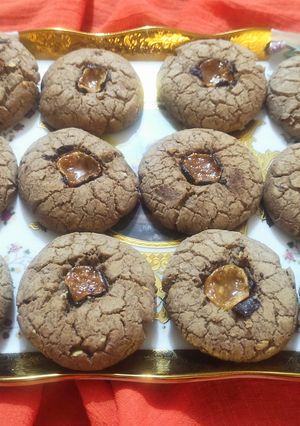 عکسی از دستور کوکی شکلاتی با مغز گردو