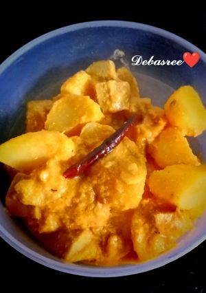 এঁচোড় আলুর রেজালা (enchor aloor rezala recipe in Bengali) রেসিপির প্রধান ছবি