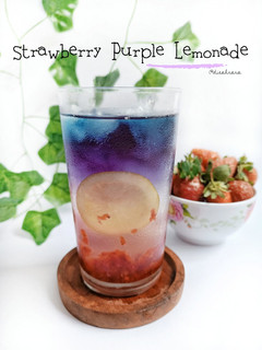 Foto resep Strawberry Purple Lemonade 🍹
